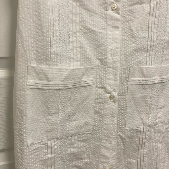 Dos Carolinas White Guayabera Dress - Picture 13 of 16